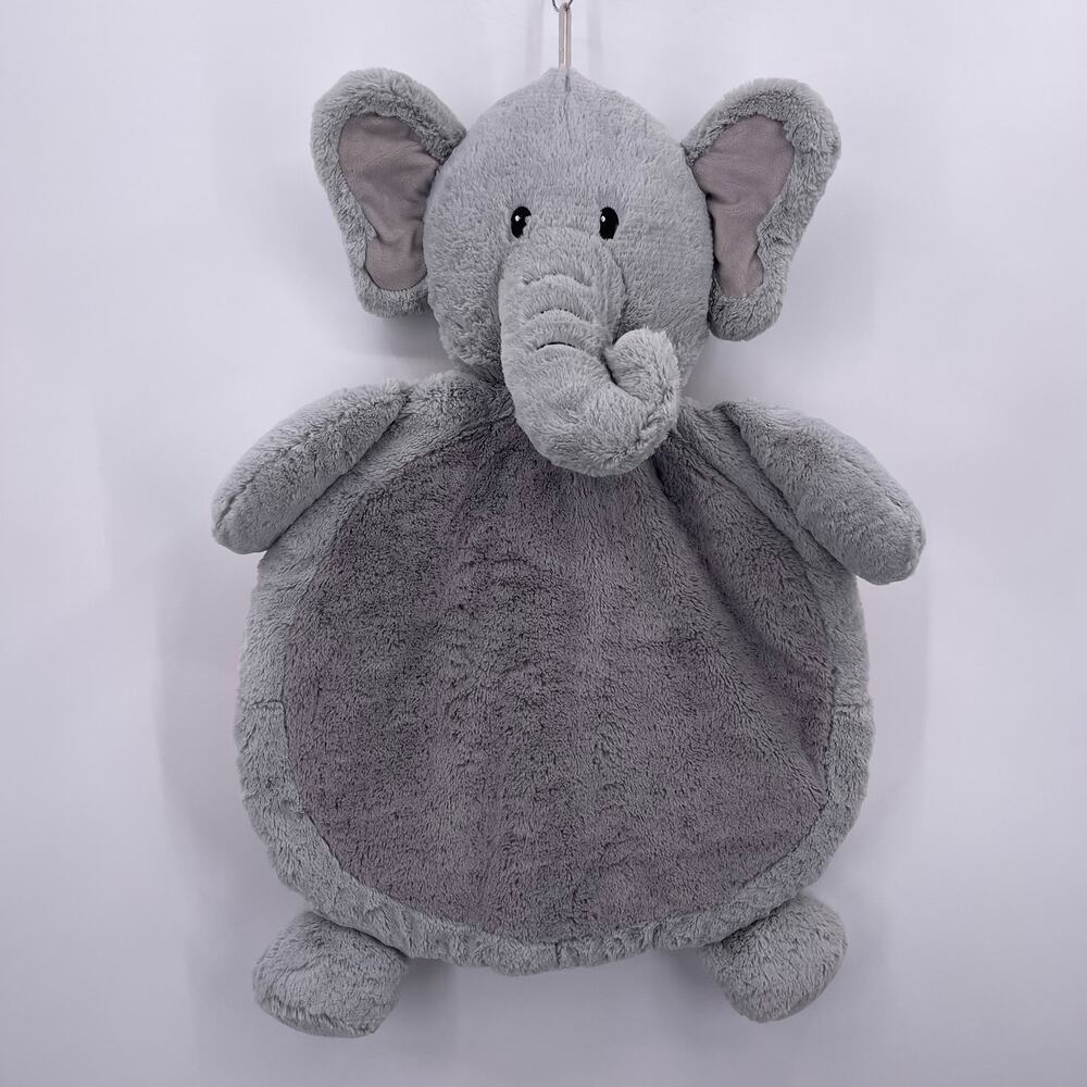 BestEver Gray Elephant Baby Tummy Time Play Mat Soft Plush Padded 28x35 inch